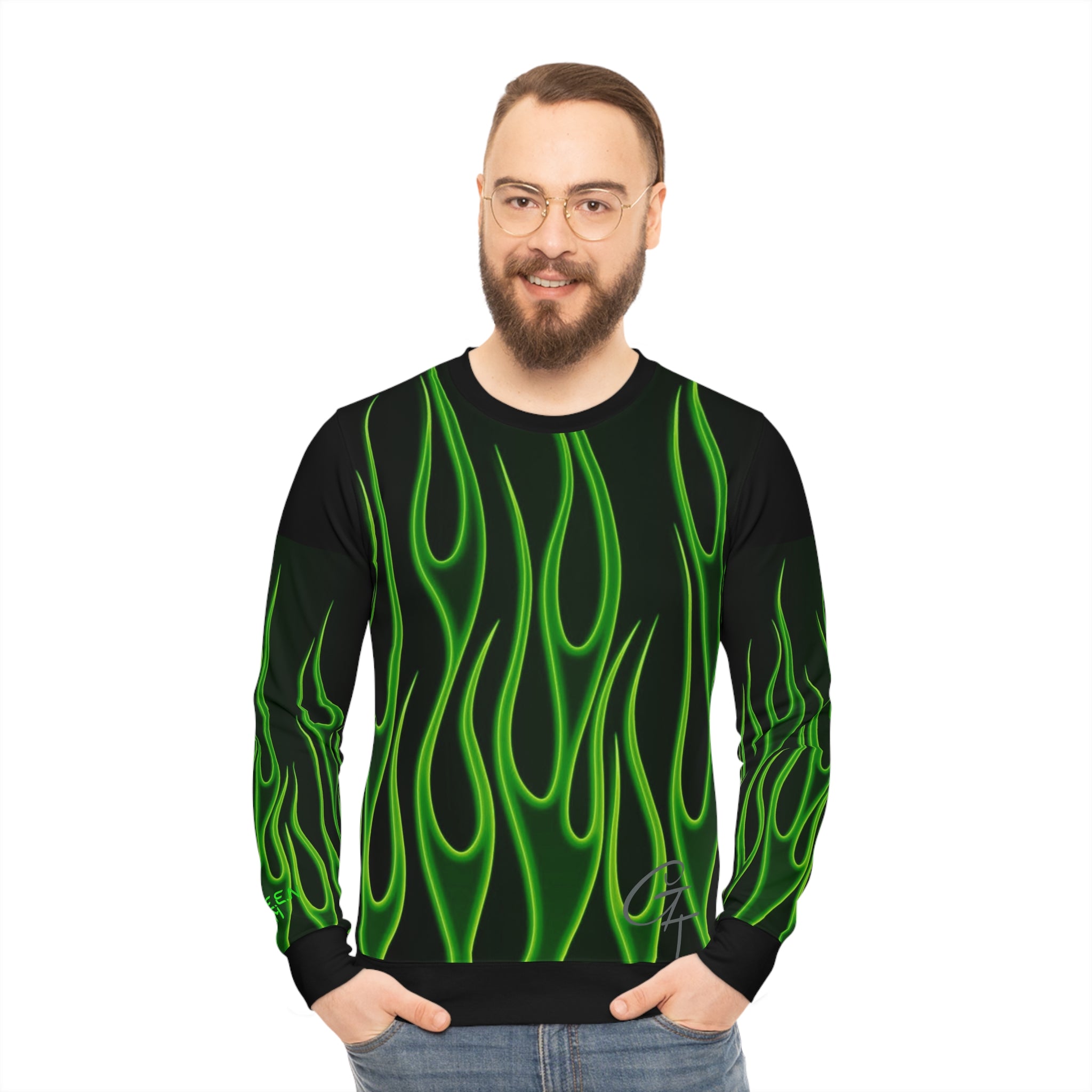 Limited GreenTeam "GT" Flame Sweater