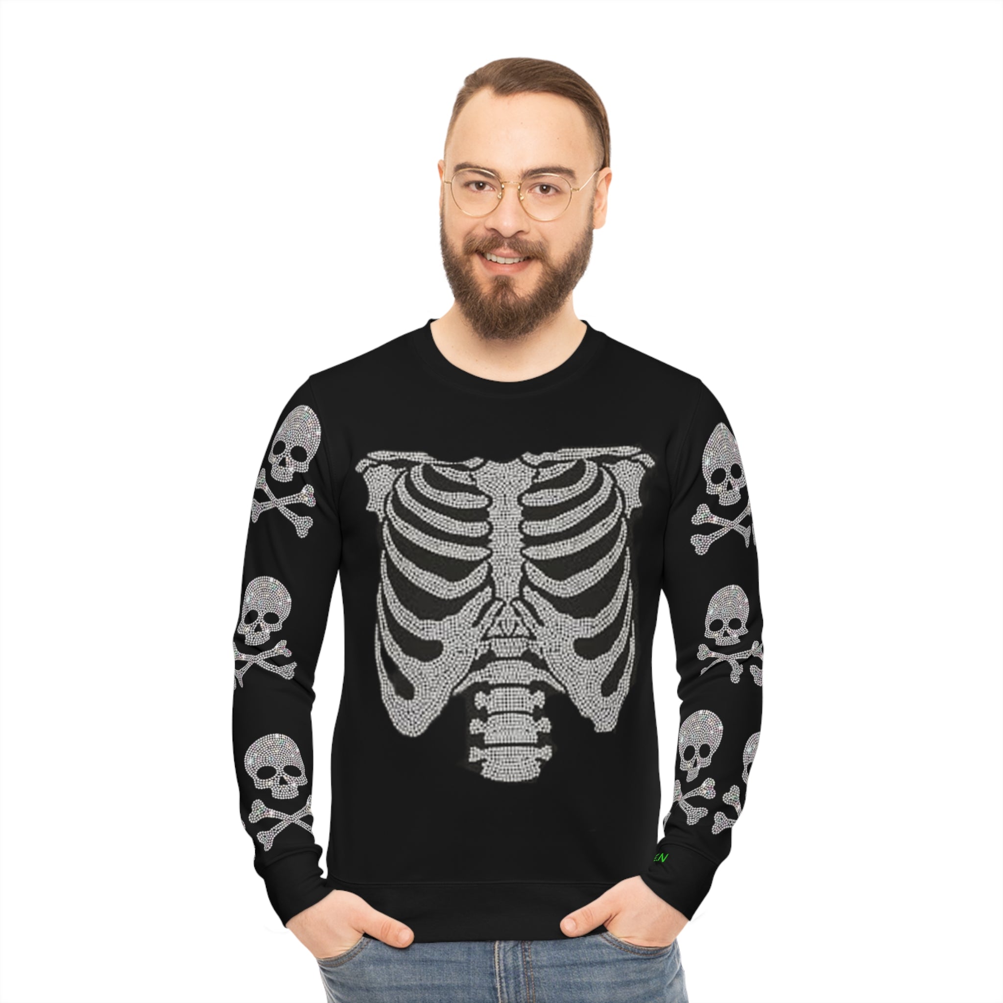 GreenTeam Skeleton Crewneck